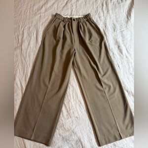 Tan Pleated Trousers